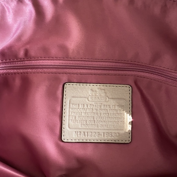 Coach off-white python mixture handbag - Picture 4 of 6